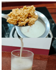 roasted badam milk drink
